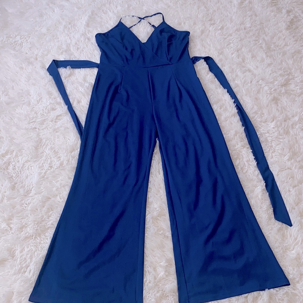 Blue jumpsuit